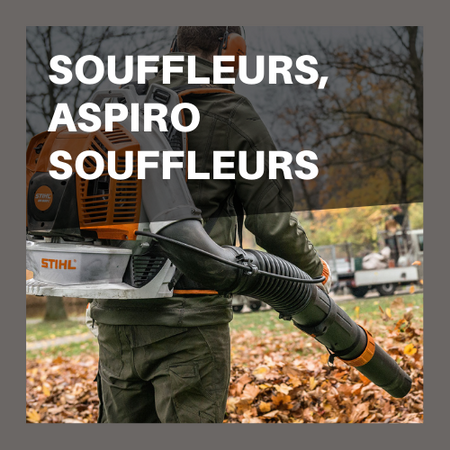 Souffleur Stihl en utilisation