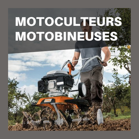 Motoculteur stihl en utilisation