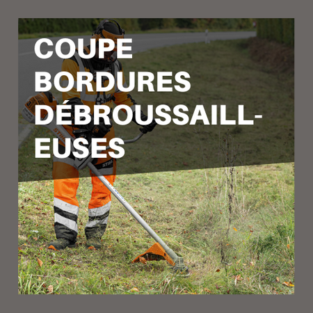 Débrousailleuse en utiliation