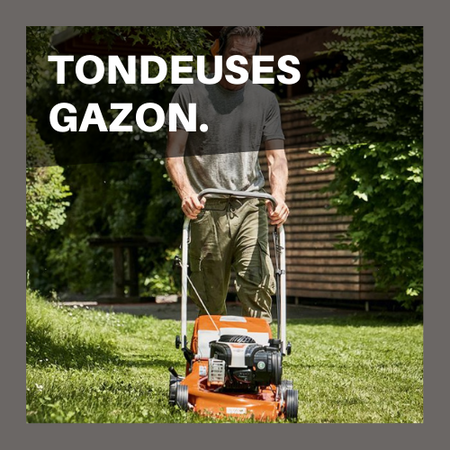 tondeuse à gazon stihl en photo