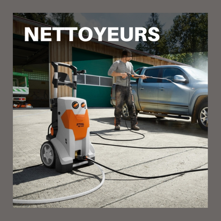 Nettoyeur Stihl en utilisation sur une voiture