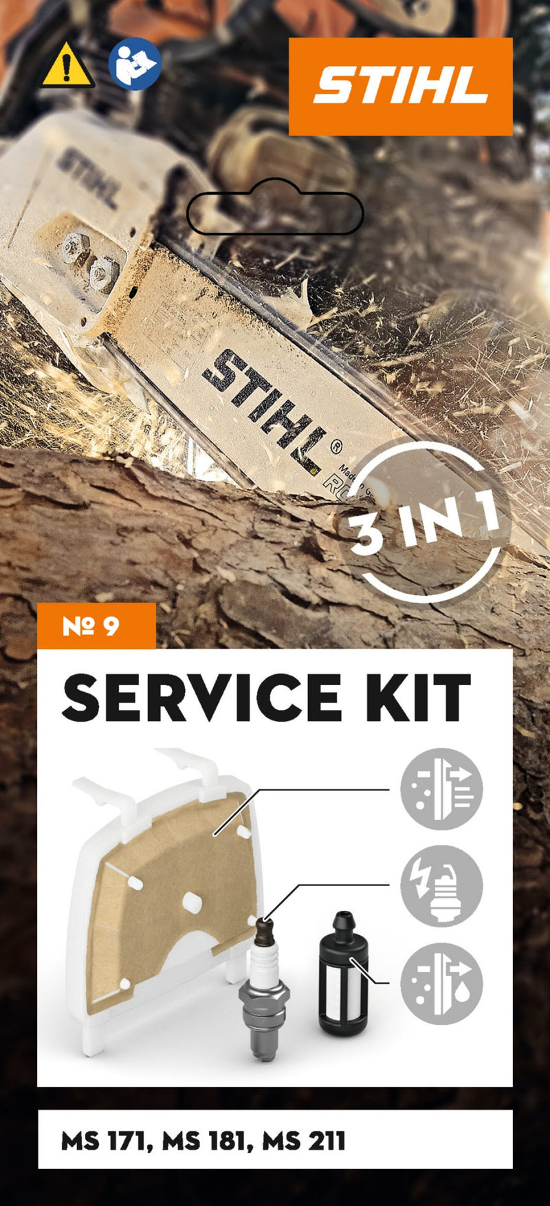 Service Kit n°9 pour tronçonneuse MS 181 et MS 211 STIHL
