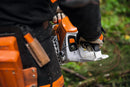 Tronçonneuse thermique STIHL MS 500i en utilisation