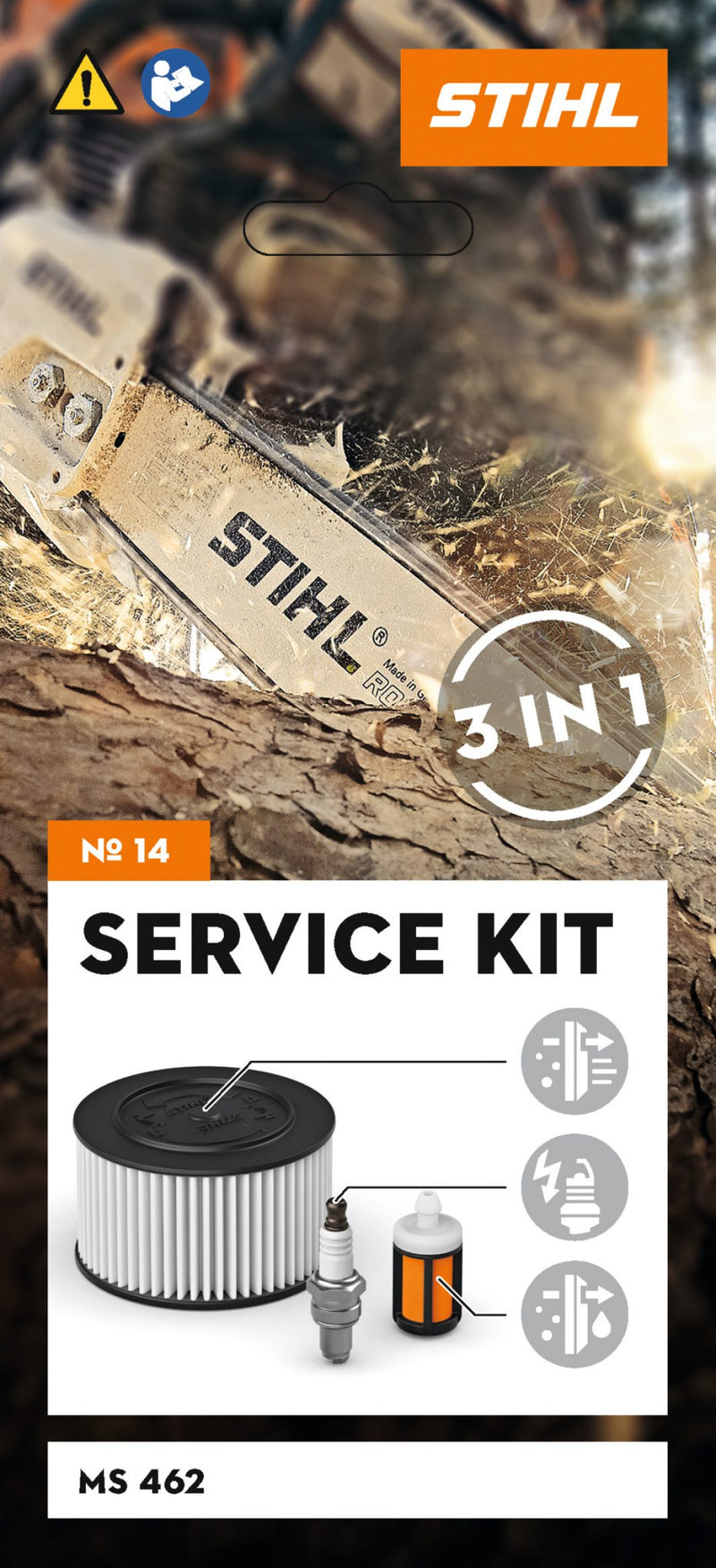 Kit Service d'entretien STIHL - N° 14 - Pour tronçonneuse MS 462