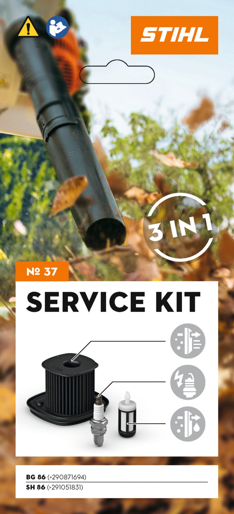 SERVICE KIT STIHL d'entretien N°37 pour souffleurs BG 86 et SH 86