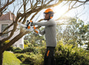 Tronçonneuse thermique STIHL MS 151 CE 30CM en utilisation
