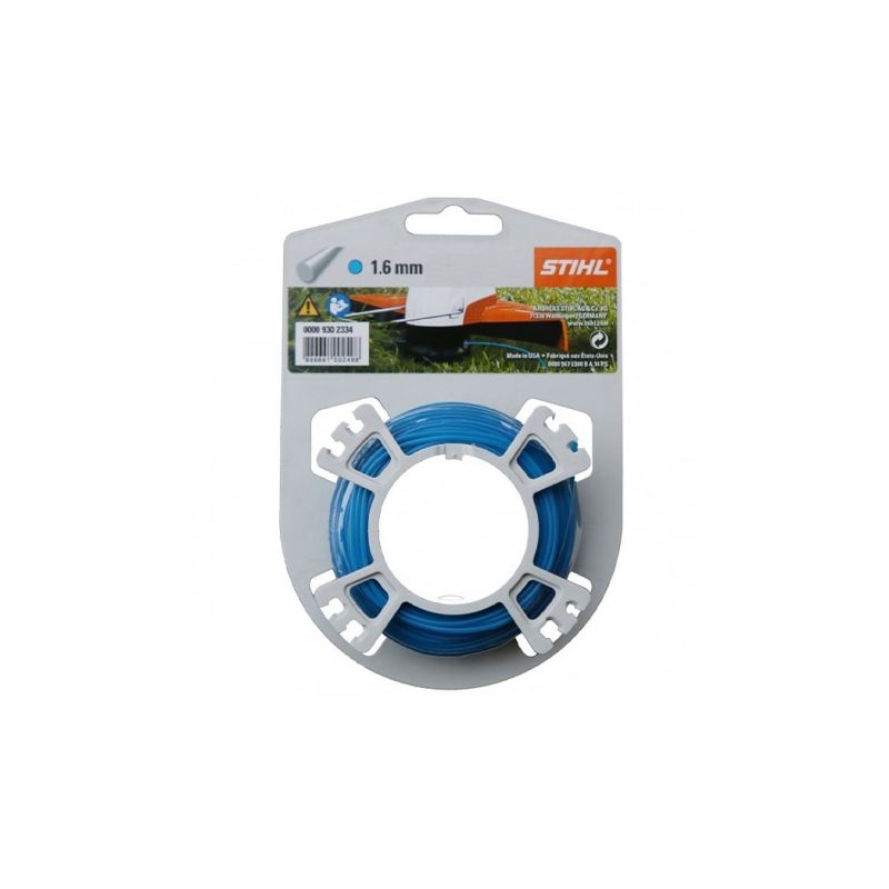 Fil rond de diamètre 1,6 mm x 19,0 m bleu STIHL