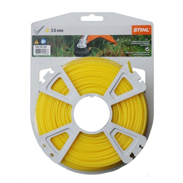 Fil rond de diamètre 3,0 mm x 53,0 m jaune STIHL